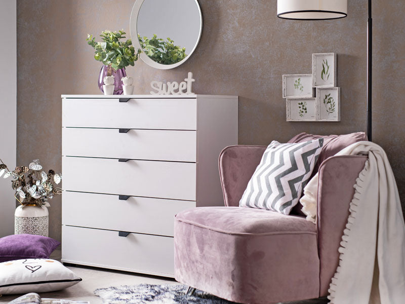 Palma Arctic White Wide 6 Drawer Chest - 11008296