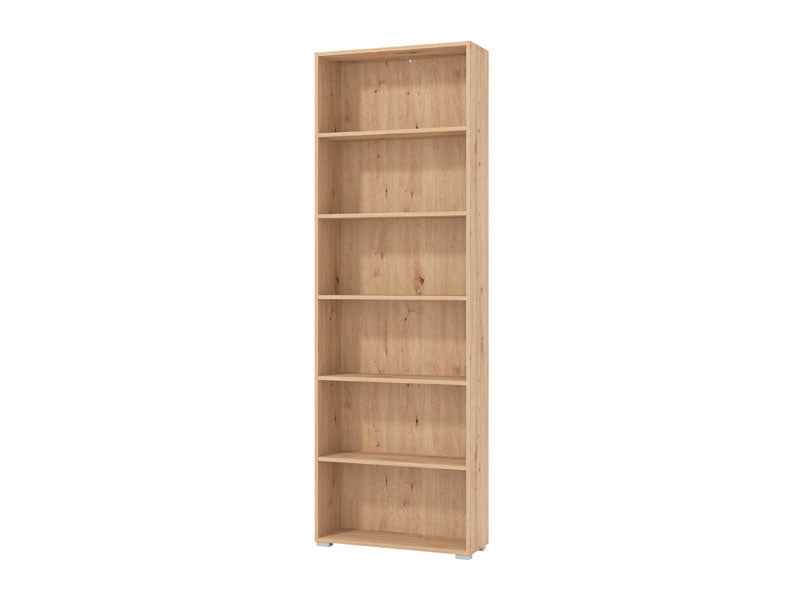 Tomaris Artisan Oak Effect Slim 211.5cm Tall Bookcase Bookshelf Shelving Unit - 11011481