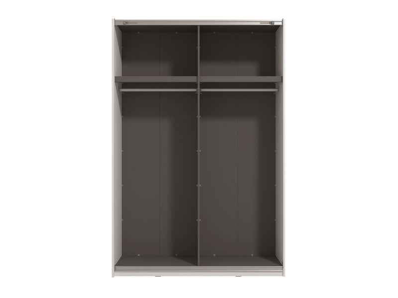Noah White Mirrored Sliding Door Wardrobe 145cm - 11013481