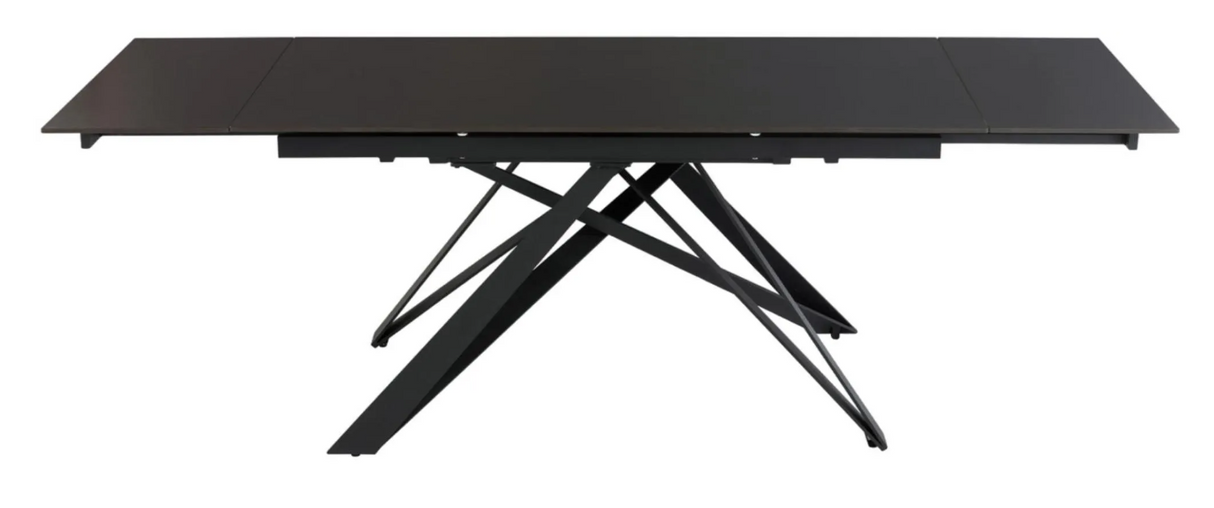 Bonito 160cm wide Extendable Dining Table Vik Dark Grey