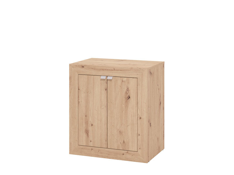 Eudox Oak Effect Pullout Space Saving Hideaway Storage Computer Convertible Desk