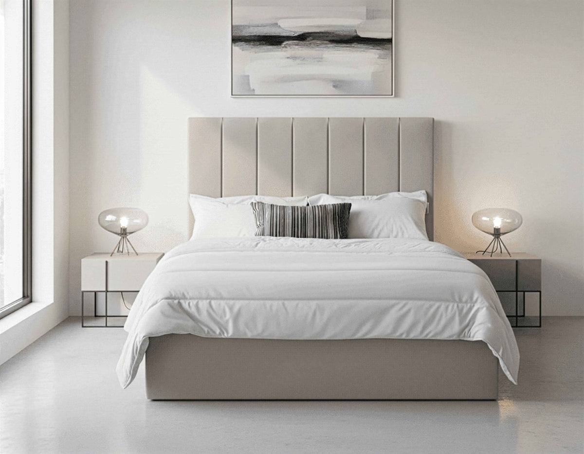 Miracle Sonoma Oak Effect Overbed Unit with Double or Kingsize Bed Bedroom Furniture SET - 3152/MIA