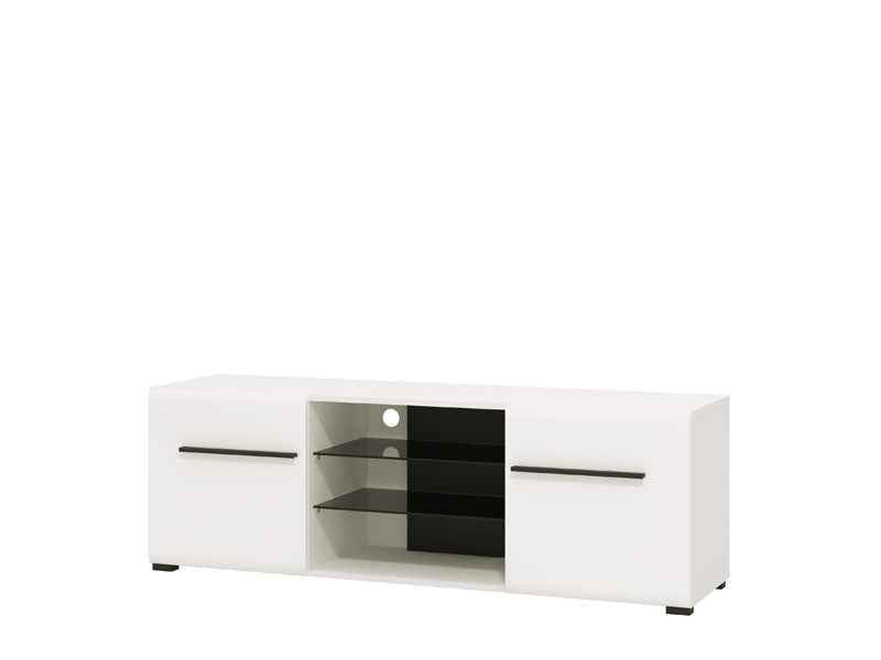 Moderna Large Tall White Gloss TV Cabinet for upto 65inch TV 11008824