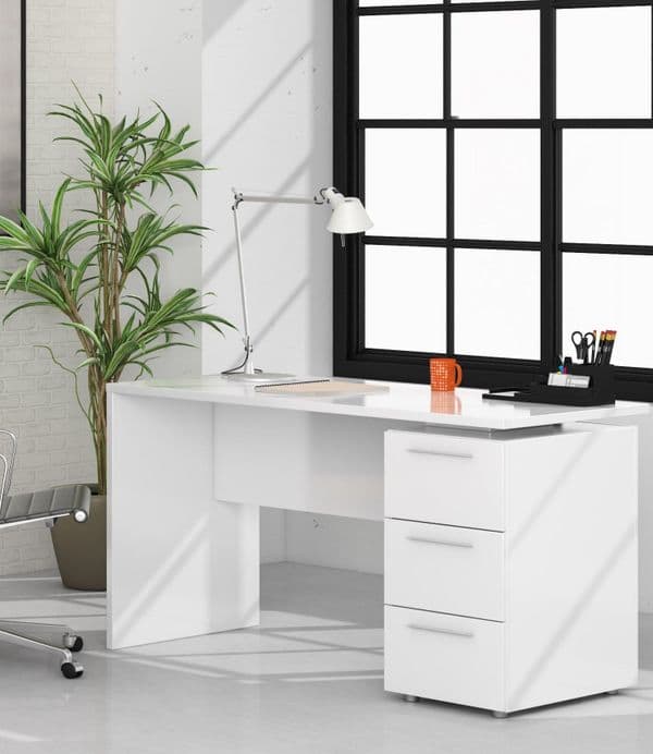 Levi Artic White Computer Office Desk Table- 004605A