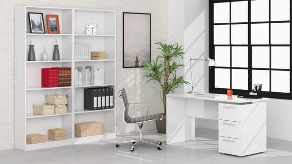 Levi Artic White Computer Office Desk Table- 004605A