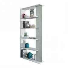 Alina Open Back Room Divider White and Grey Bookcase- 0L2252A