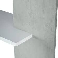 Alina Open Back Room Divider White and Grey Bookcase- 0L2252A