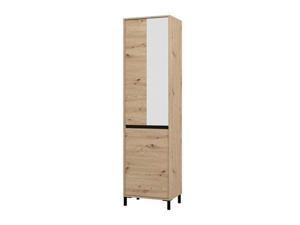 Larance Artisan Oak Effect Slim Narrow Shallow Depth Wardrobe for Small Spaces 11014055