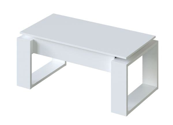 Lee White Coffee Table with Lift up Storage- 001643A