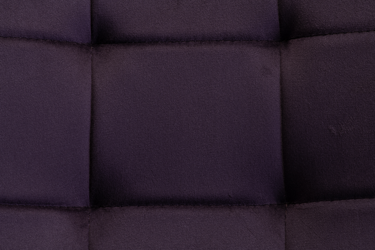 Vella Set Of 2 Velvet Counter Stool Aubergine