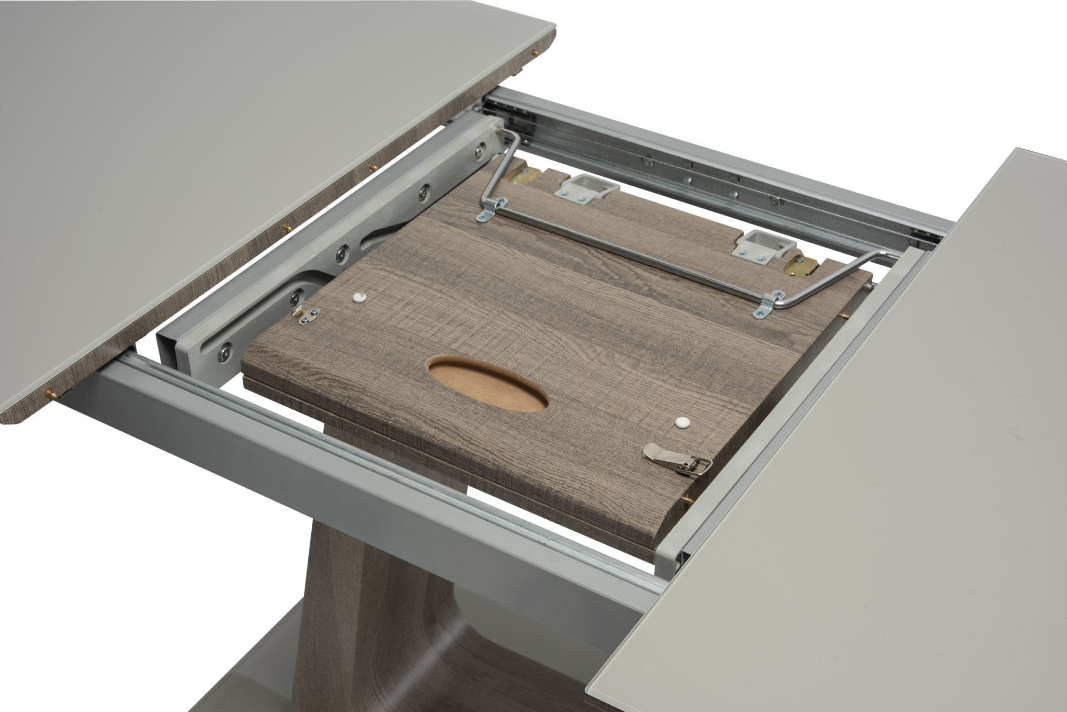 Kalaghaer 140cm Extendable Dining Table Grey and Grey Oak