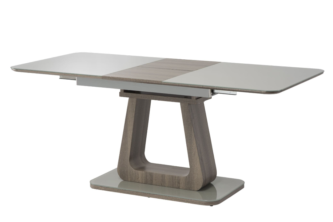 Kalaghaer 140cm Extendable Dining Table Grey and Grey Oak