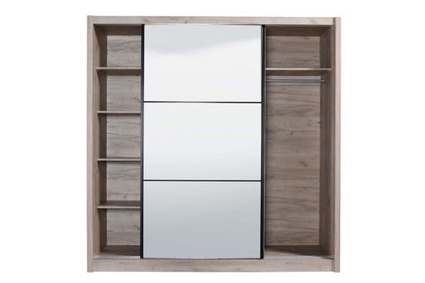 Nancy Oak 2 Door Sliding Door Wardrobe Slider 215cm Wide- 11008278