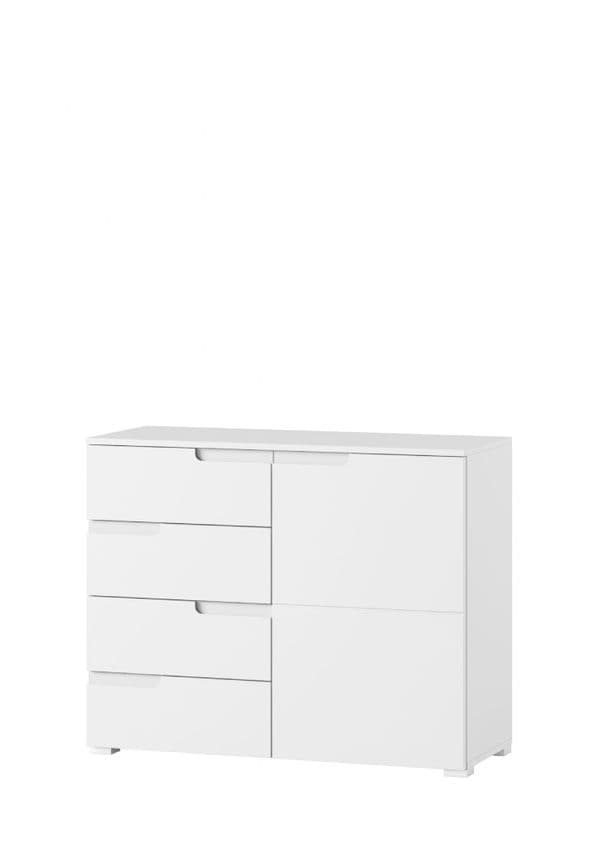 Serene White Gloss Small Compact Sideboard S5