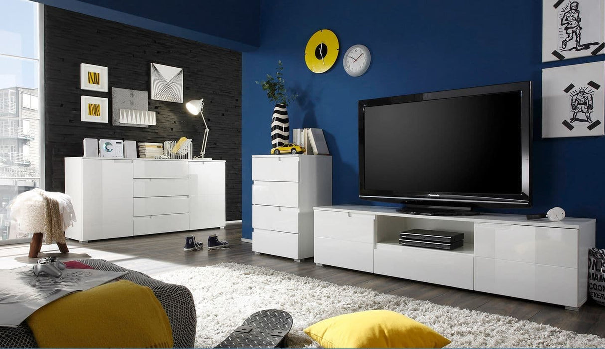 Serene Large Sideboard in Glossed White