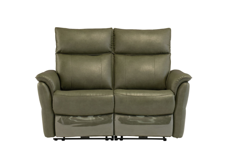 Cerrino PU Electric 2 Seater Recliner Sofa Vintage Green