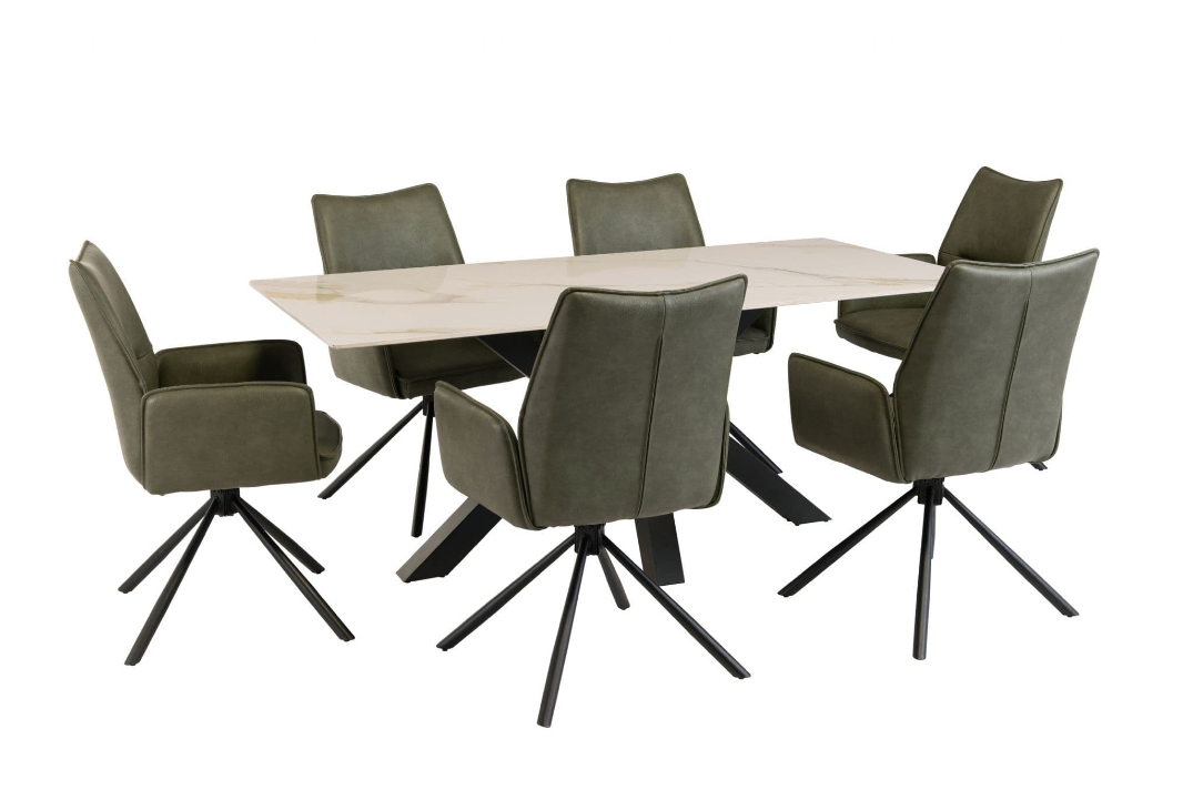 Cori Kass Gold Dining Table 180cm