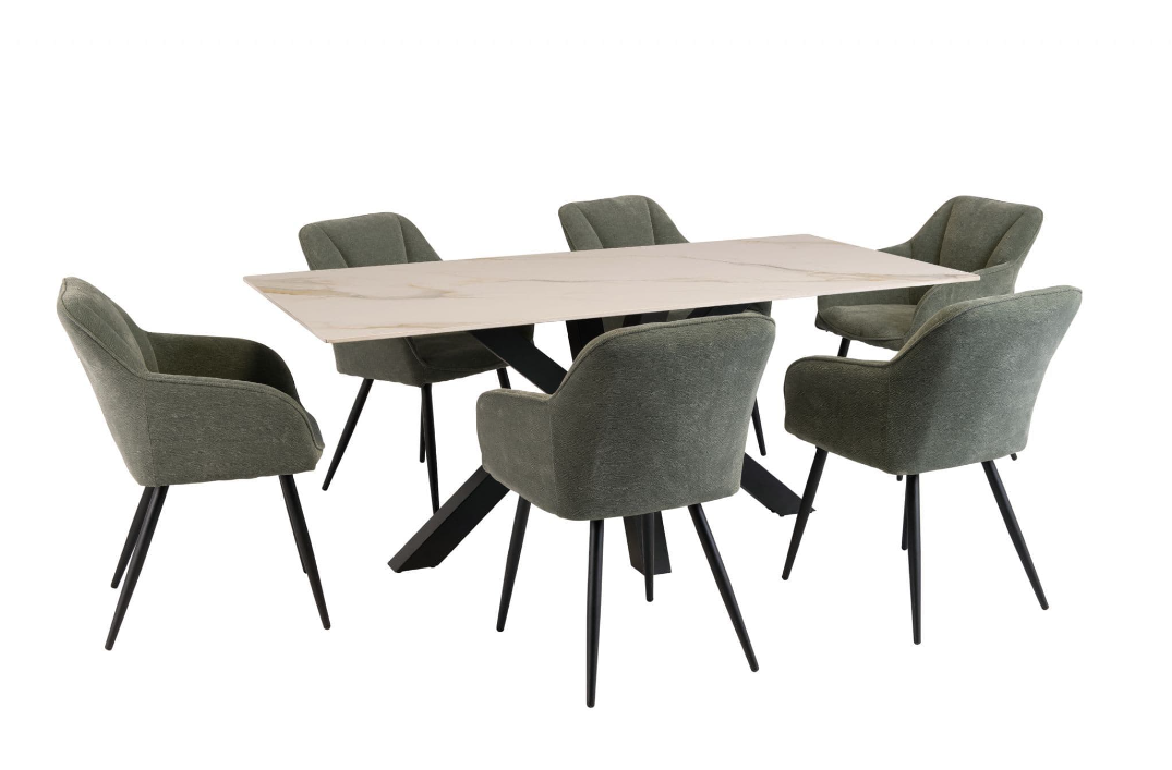 Cori Kass Gold Dining Table 180cm