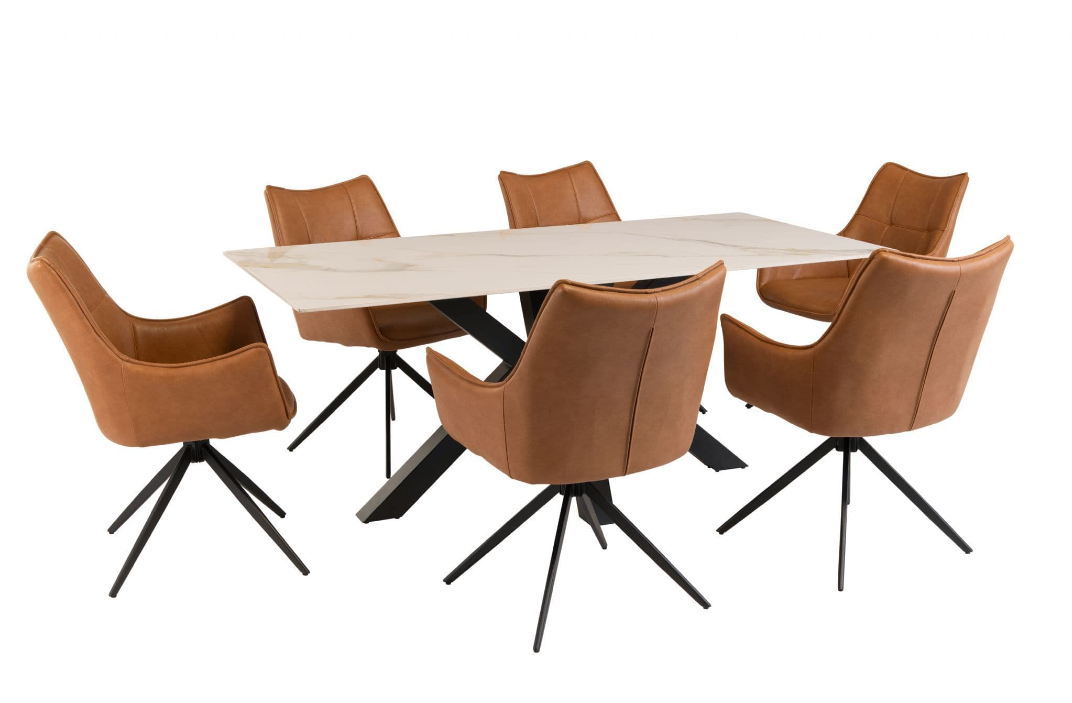 Cori Kass Gold Dining Table 180cm