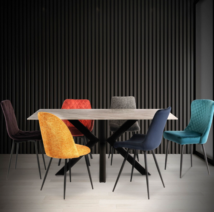 Cori Rebecca Grey Dining Table 180cm