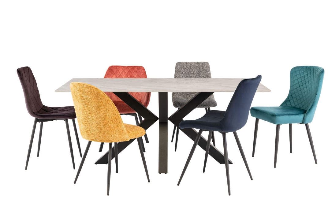 Cori Rebecca Grey Dining Table 180cm