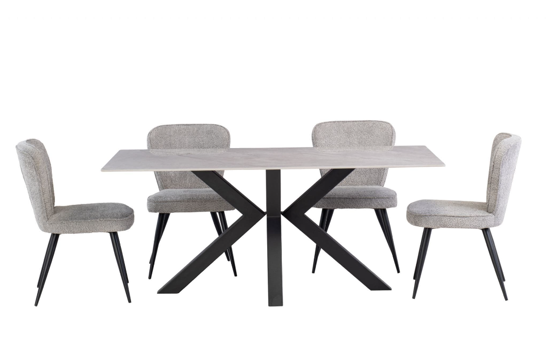 Cori Rebecca Grey Dining Table 180cm