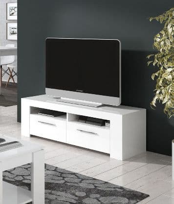 Kuno Artic White TV Cabinet Entertainment Unit-006621A