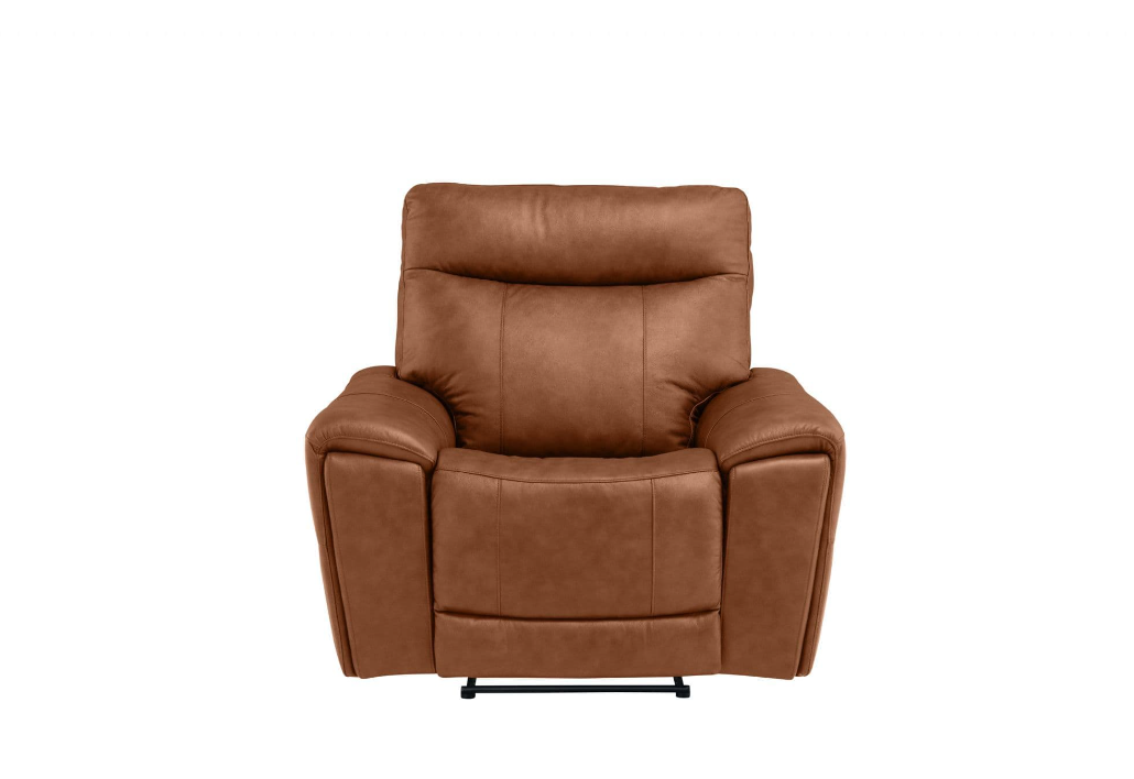 Danetto Vintage Tan Leather Electric Armchair Recliner