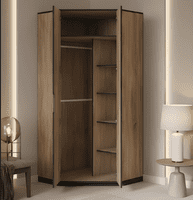Firo Corner Wardrobe in Oak Effect