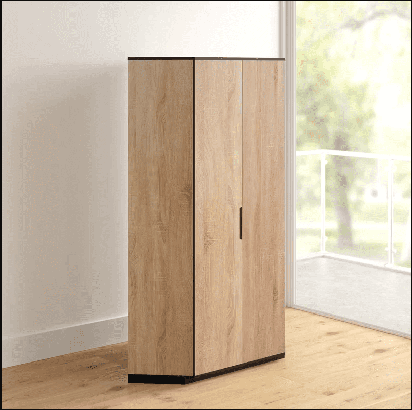 Firo Corner Wardrobe in Oak Effect