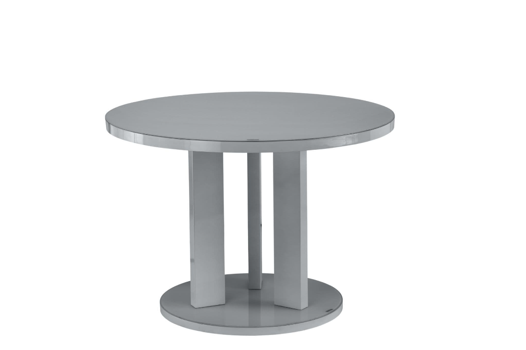 Ellio Grey Dining Table 107cm