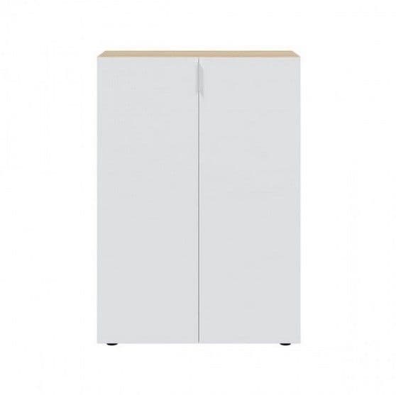 Grant Large White And Oak Effect 30 Pairs Shoe Cupboard Cabinet -017817F