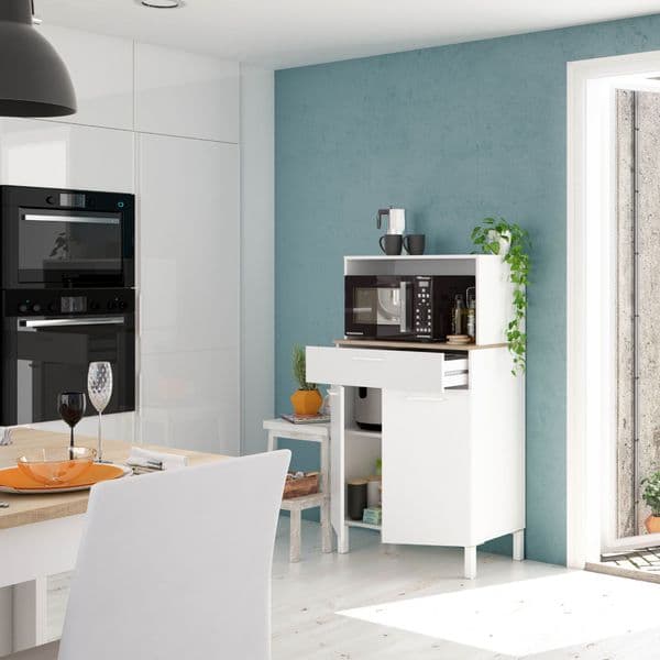 Alex White 2 Door Utility Room Kitchen Cupboard Sideboard- 0F9920A