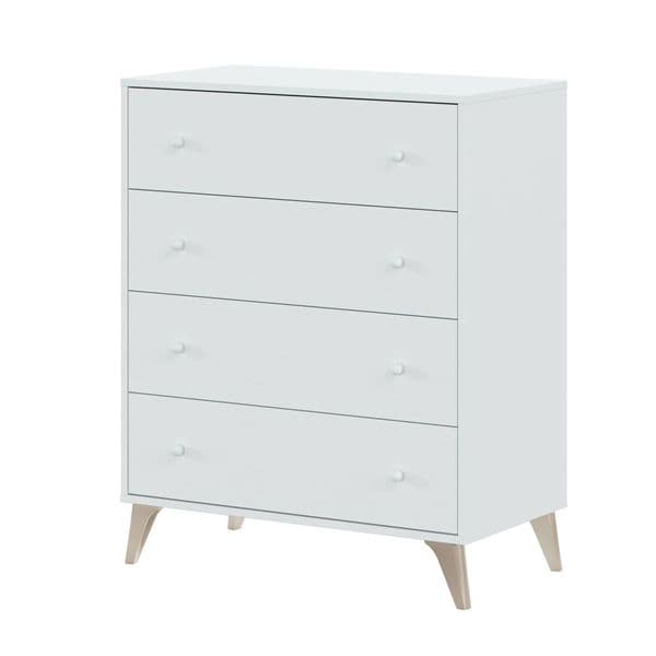 Jesse Artic White 4 Drawer Chest -007804A