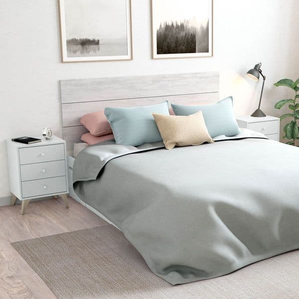 Jesse Artic White Bedside Cabinet Bedside Cupboard Nightstand- 007803A