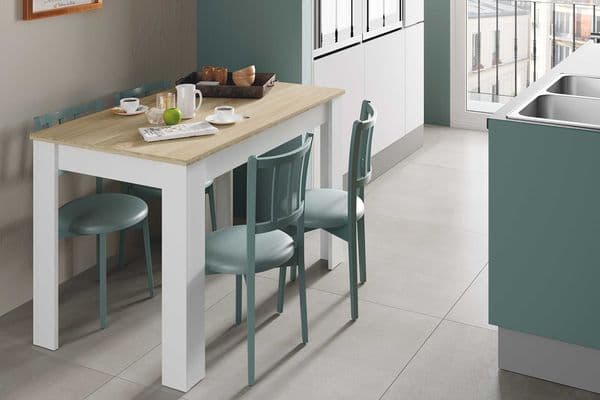 Sterling White And Oak Effect Dining Table - 0F4583A