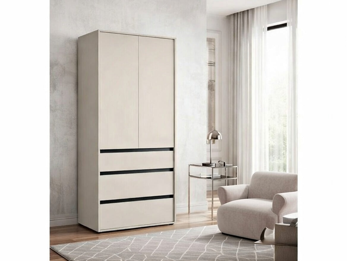 Bellington Cashmere 2 Door 3 Drawer 93cm Wardrobe - 11014685 RZ