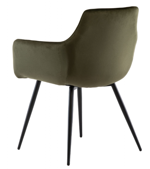 Felixstove Juniper Green Set Of 2 Velvet Dining Armchair