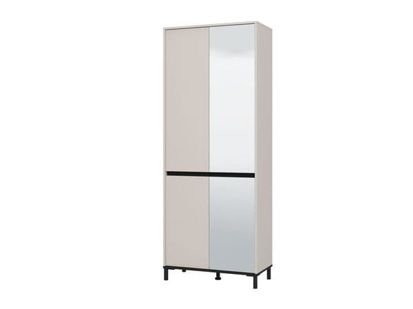 Flaneur Cashmere 4 Door Half Mirrored 40 Pair Large Tall Shoe Cabinet Cupboard - 11014081