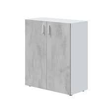 Freno 2 Door Grey & White Storage Cupboard- 0L5159A