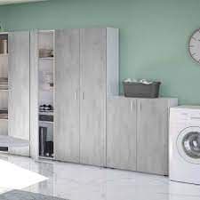 Freno 2 Door Grey & White Storage Cupboard- 0L5159A