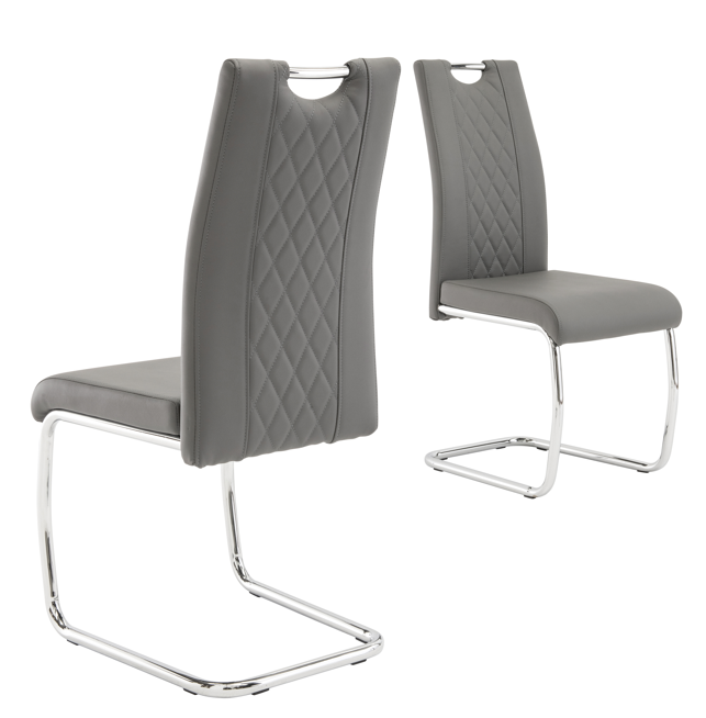 Garno Dining Chairs Set of 2 in Grey