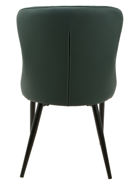 Hannah Dining Chair Set of 2 in Blue PU Leather