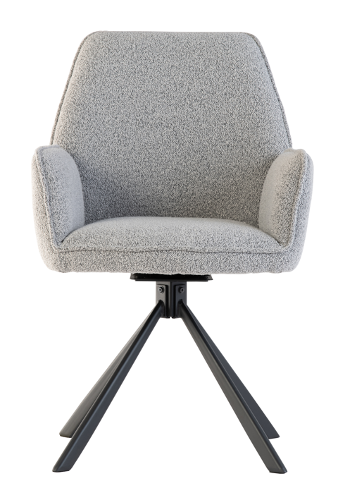 Marley Dining Chair Set of 2 in Ash Grey