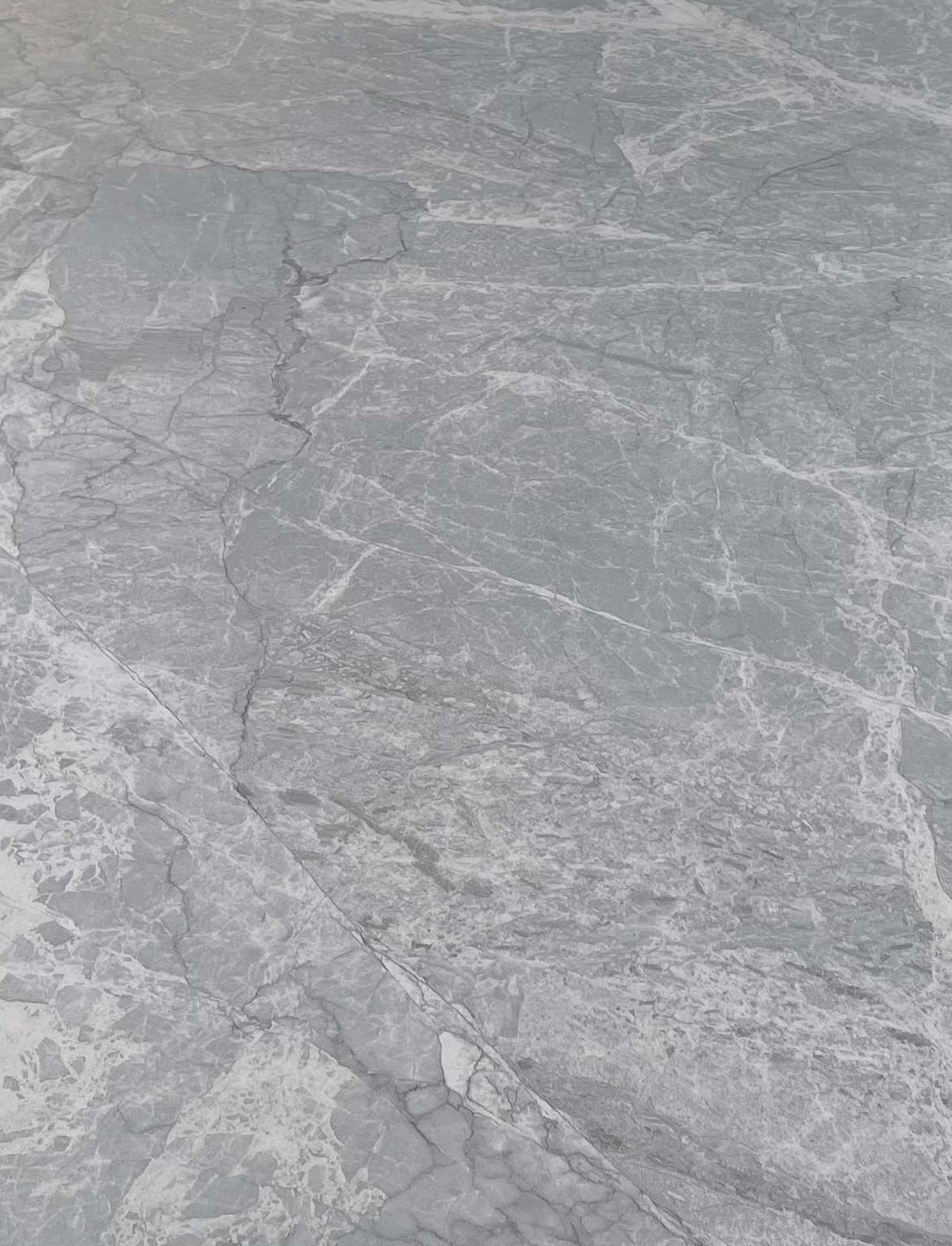 Coveli 160cm Grey Sintered Stone Dining Table Top With Grey Legs