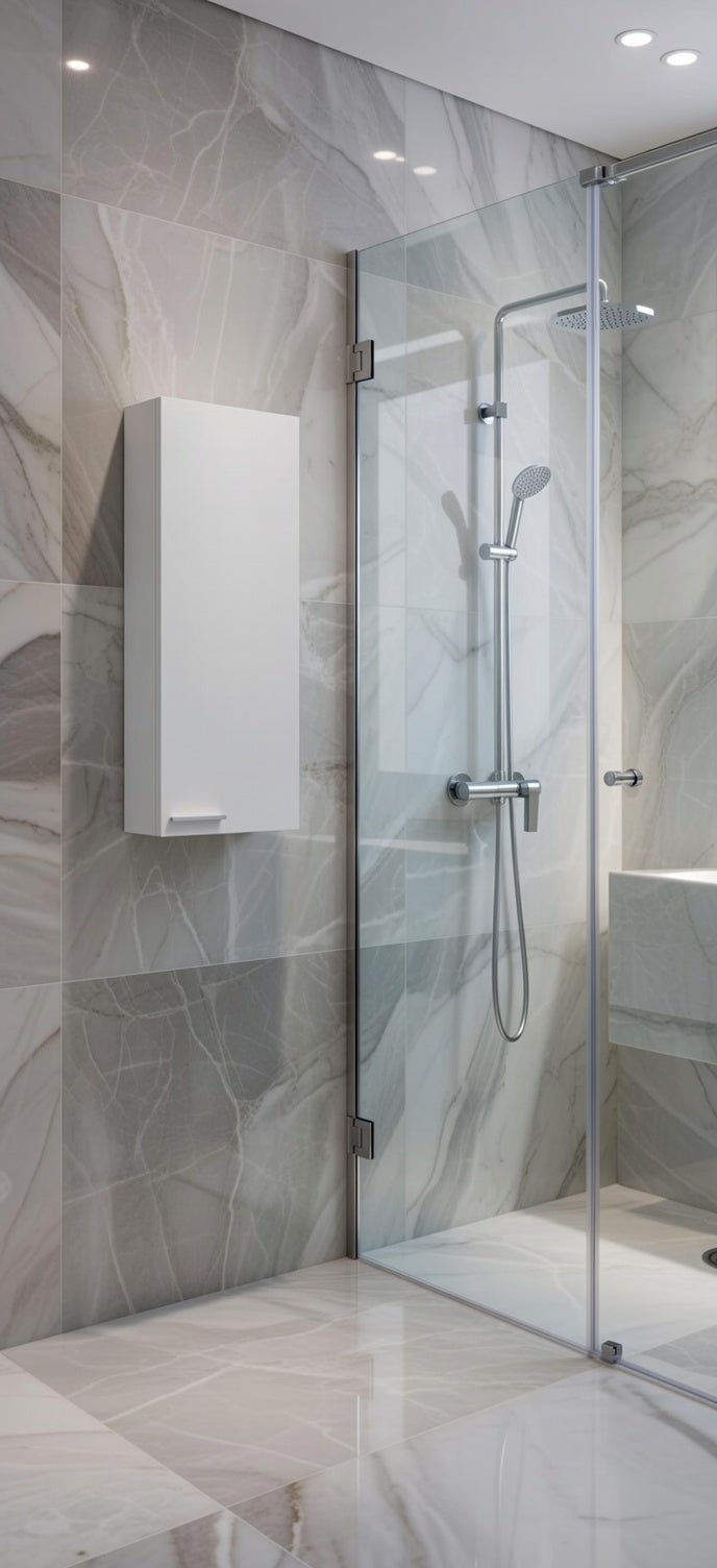 Sidi Bathroom Wall Cupboard White Gloss- 305270BO