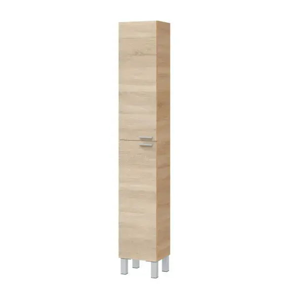 Sidi Oak Effect Tall Narrow 2 Door Bathroom Cupboard -305260x