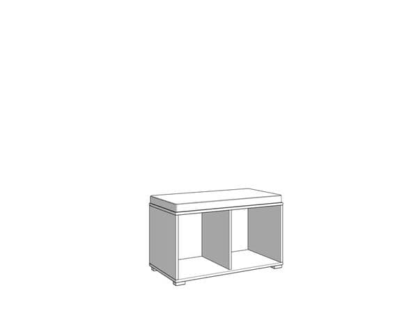 Lantier Slatted Artisan Oak Effect 2 Door Compact Hallway Shoe Storage Bench - 11013432