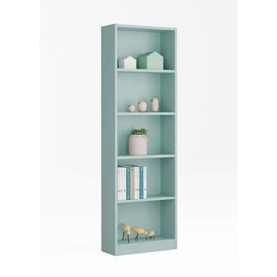 Dray Aqua Green Tall Narrow Bookcase Bookself - 005422J