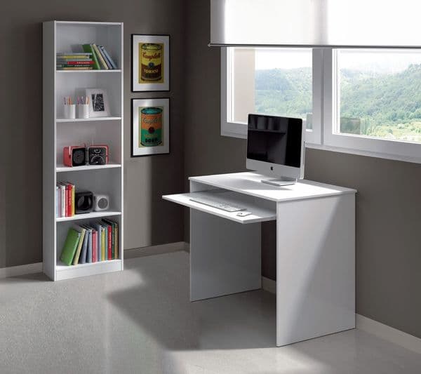 Dray Artic White Bookcase Bookself- 005422A